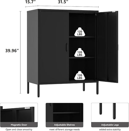 YAUWOH Metal Locker Storage Cabinet - Image 2