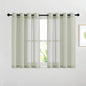 NICETOWN Sheer Linen Burlab Curtains & Drapes, Grommet Top Casual by NICETOWN