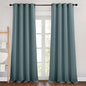 NICETOWN Greyish Blue Room Darkening Curtains 90 inch Length by NICETOWN