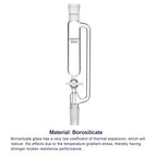 Labasics 50 ml Pressure Equalizing Addition Funnel, Borosilicate Glass Dropping Funnel 24/40 Joint with PTFE Stopcock for Laboratory