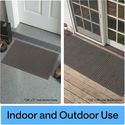 GORILLA GRIP® Ultra Absorbent Front Door Mat Outside Entrance 47x35, Traps Dirt - Image 9