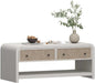 Oak&Sparrow 48'' Boho Coffee Table, Thickened Arc-Shaped Coffee Table by OakSparrow