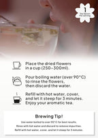 Korean Food, KKOKDAM Original Acacia Flower Tea, Decaf Floral Blend, Fully Natural Flowers, No Caffeine, Sugar Free, Zero Calories, Made in Korea, 10g