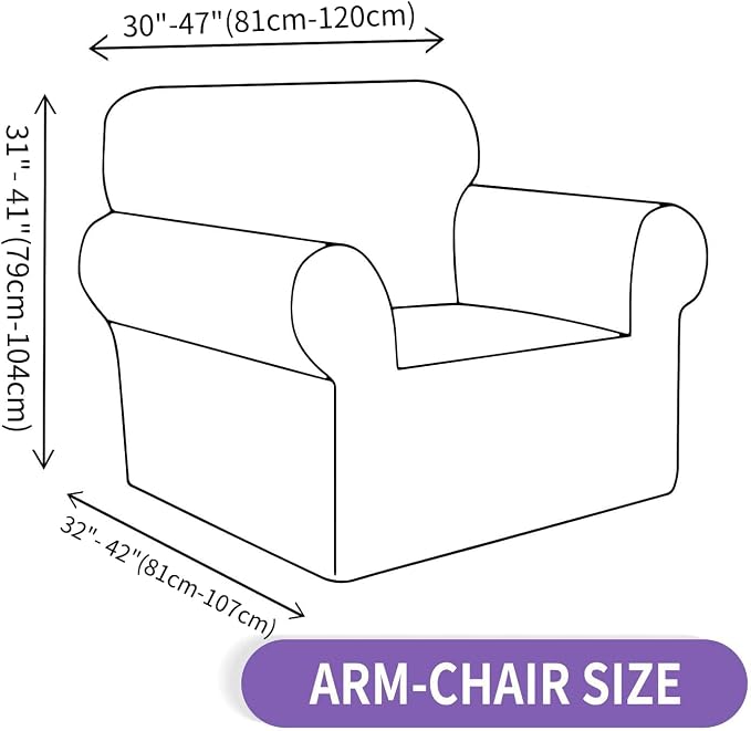 ZNSAYOTX Super Stretch Chair Slipcover Universal Sofa Chair Covers - Image 6