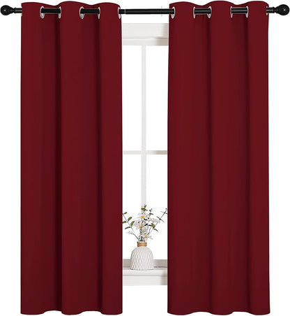 NICETOWN Christmas Window Curtains Blackout Drapes, Thermal Insulated Solid - Image 4