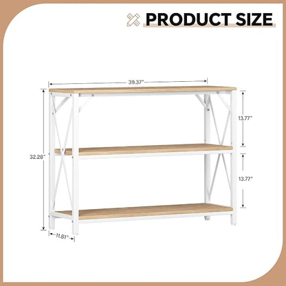 Homeiju Entry Table 40" Width, 3-Tier Entryway Table - Image 3