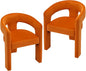 VESCASA Velvet Barrel Dining Chair by VESCASA