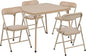Flash Furniture Mindy Kids 5-Piece Folding Square Table and Chairs Set by FlashFurniture