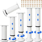 6 PCS Adjustable Furniture Couch Cabinet Legs 4.72-7.48 Inch, Heavy Duty by Olldag