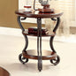 Traditional Style Brown Cherry 1pc Sofa Table Open Bottom Shelf Ornate Design by Unknown