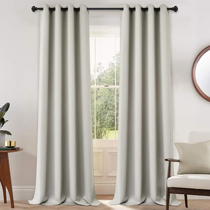 Yakamok Room Darkening Curtains 52x108 inch Length Light Beige-Living Room | 2 by Yakamok