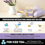 BREWIX, Valerian Comfort Tea for Sleep and Relaxation (40+ Cups, 2.82oz/80g) Caffeine-Free and Calming for Bedtime | Valerian Root, Chamomile & Lavender | Perfect Wellness Sleep
