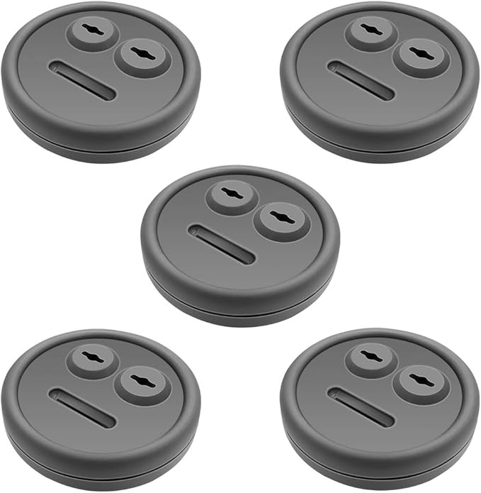 5 Pack Meat Thermometer Probe Grommet for Grills, Compatible with Weber 85037 Smokey Mountain Cookers, and Other Grill DIY Probes Port, Replacement Accessories