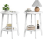sthmec Side Table Set of 2, Small Round End Table by Unknown