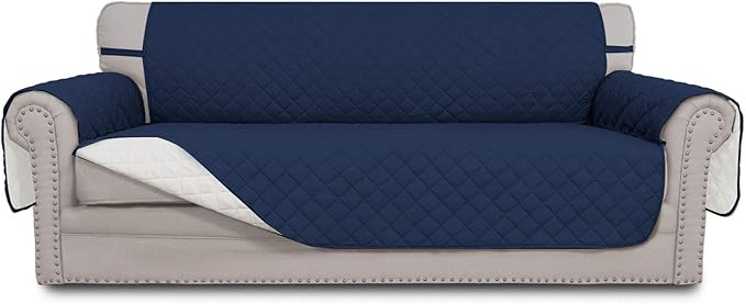 Easy-Going Reversible Couch Cover, 4 Seater Sofa, XX-Large Sofa, Water by Easy-Going