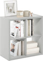 Furinno Cubicle Open Back Decorative Cube Storage Organizer, Light Grey by Furinno-FitsYourSpaceFitsYourBudget