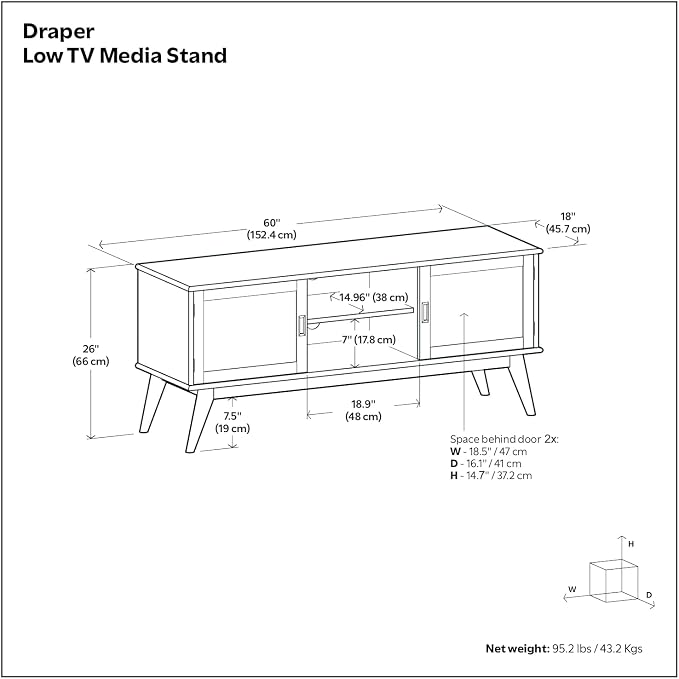 SIMPLIHOME Draper TV Stand - Image 13