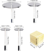 12 PCS Cake Decorating Supplies, Woohome 8 PCS 2 Style Cake Flower Nail, 2 PCS Flower Lifters and 1 PCS Wood Flower Nails Holder, 1 PCS Cake Icing Dispensers for Icing Flowers Decoration