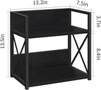 YINMIT Countertop Shelf Organizer,Coffee Bar Accessories,Spice Rack,Coffee Counter Shelf,2 Tier Coffee Organizer Station for Mugs,Cups,Cream,Syrup(Black, Medium)