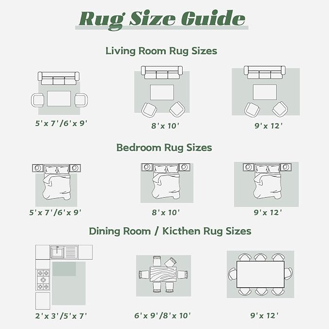 Area Rug 9x12 Washable Rug, Vintage Boho Medallion Rugs Non-Slip Soft Low Pile - Image 8
