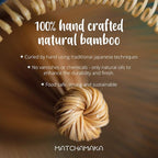 Whisk - Natural Bamboo - MATCHAMAKA 80 Prong Chasen - Traditional Japanese Bamboo Matcha Whisk - Matcha Ceremonial Powder whisk- The Perfect Matcha Green Tea Ceremony Whisk