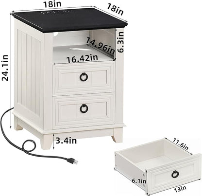 Joaxswe 18" Farmhouse Night Stand - Image 2