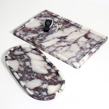 Real Luxurious Natural Marble Vanity Tray Genuine Marble Storage Tray - Image 5