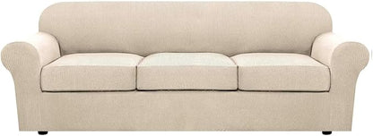 H.VERSAILTEX 4 Piece Stretch Sofa Covers by HVERSAILTEX