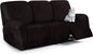 ANARACHON Leather Look Recliner Couch Cover, 8-Pieces Stretch Recliner Sofa by ANARACHON