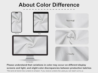 Vision Home White Pinch Pleated Full Blackout Curtains 60 inch Wide Thermal - Image 8
