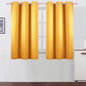 Yellow Blackout Curtains 42 x 54 Inch Length Set of 2 Panels Grommet Bedroom by Lemomo