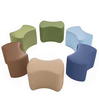 ECR4Kids SoftZone Toddler Modular Stool Seating Set, Classroom Furniture by ECR4Kids