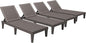 Devoko Outdoor Chaise Lounge Chair Set of 4 by DEVOKO