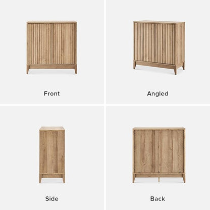 mopio Brooklyn Fluted Storage Cabinet, Modular Accent Buffet Sideboard - Image 8