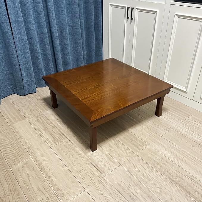DAMEDAI Square 80X80cm Korean Floor Table Folding Legs Luxury Antique Home - Image 5