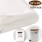 Commercial Cold Brew Coffee Filters - 100 Count Cold Brew System Filter Bags Disposable Fine Mesh Brewing Bags Commercial Coffee Filters 16''x20'' Fits 5 Gallon Buckets Coffee Shop Restaurants