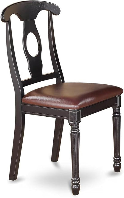 East West Furniture KEC-BLK-LC Kenley Dining Room Chairs - Image 4