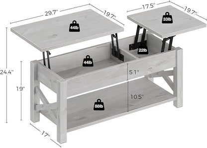 Rolanstar 47.2" Lift Top Coffee Table - Image 2