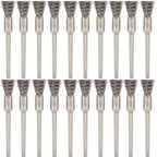 20PCS Wire Brushes - Metal Rust Removal, Polishing, Cleaning - 6mm Diameter, 3mm Shaft - Removes Burrs, Dust, and Oxide Layer - Handles Rough Surfaces - Designed for Industrial and DIY Enthusiasts