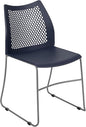 Flash Furniture HERCULES Series 661 lb. Capacity Navy Stack Chair by FlashFurniture