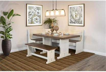 Pemberly Row Dining Set Wood, Rectangular in Off White - Image 2