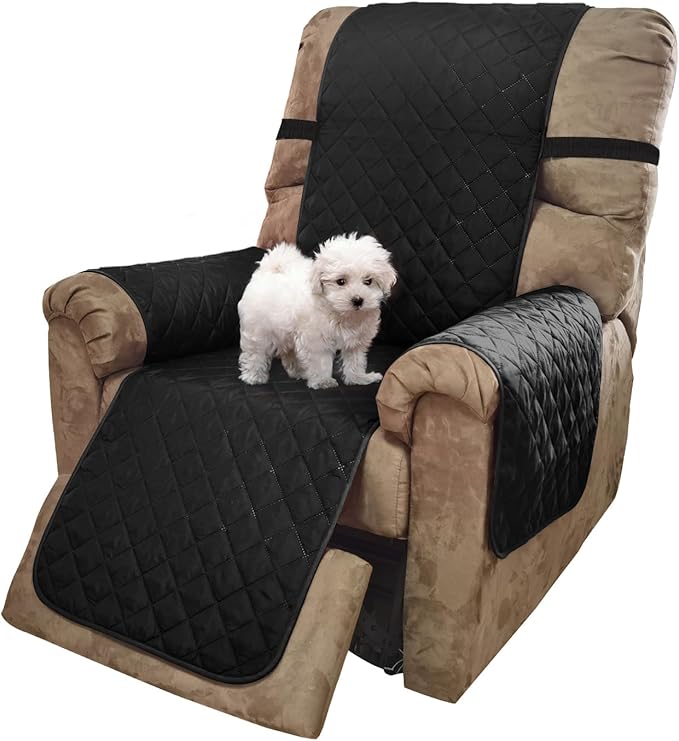 U-NICE HOME Reversible Recliner Chair Covers, Pet Friendly, Elastic Straps by U-NICEHOME