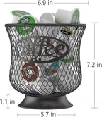Coffee Pod Holder, Large Capacity K Cup Holder, Nespresso Pods Holder K Cup Organizer for Kitchen Countertop, Coffee Bar Accessories, Pod Holder for Keuring Espresso Capsule Coffee Creamer