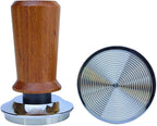 54mm Bottomless Portafilter 3 Ears Red Rosewood Handle Set – Fits 54mm Breville machines – Includes 18g Filter Basket, Updated Tamper with Constant 30lb Calibrated Spring Loaded & 1.7mm Puck Screen