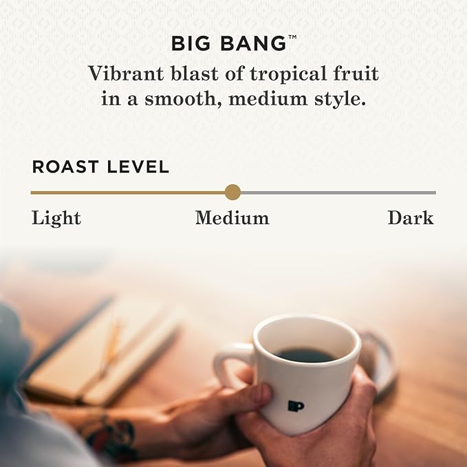 Peet's Coffee, Medium Roast Single Serve Coffee Pods - Big Bang 48 Count (1 Box of 48 Pods)