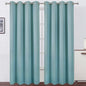 Blackout Curtains 52 x 90 inches Long Stone Blue Curtains Set of 2 Panels by Lemomo
