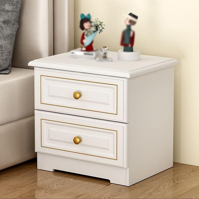 Bedside Table Light Luxury Solid Wood Bedside Table, Simple Home Storage Cabinet - Image 4
