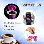 300 Count Disposable Paper Filter with 2 Pack Reusable K Cups Coffee Pods,Compatible with Keurig 2.0 and 1.0 Coffee Maker
