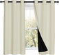 NICETOWN Warm Curtains for Winter, Bedroom Full Blackout Curtain Panels by NICETOWN