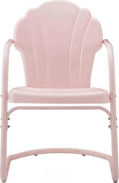 Crosley Furniture Tulip 2-Piece Outdoor Chair Set, Retro Metal Patio Chairs - Image 4